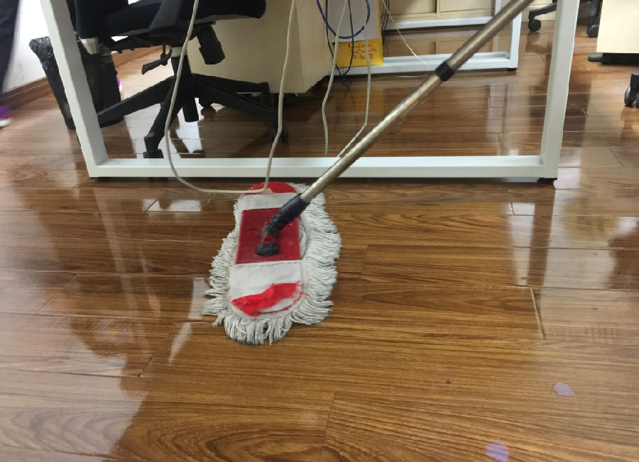 盘龙区木地板保洁案例